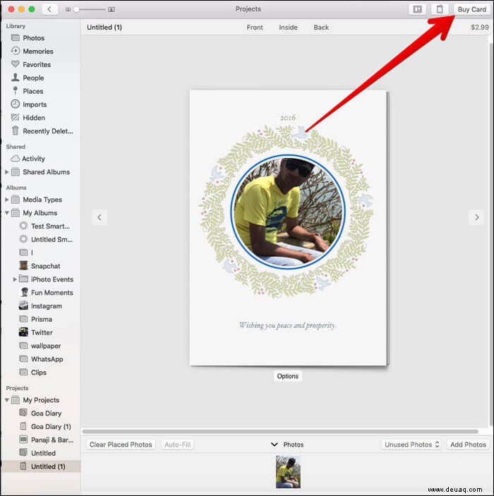 So erstellen Sie eine Karte in der Fotos-App auf dem Mac 