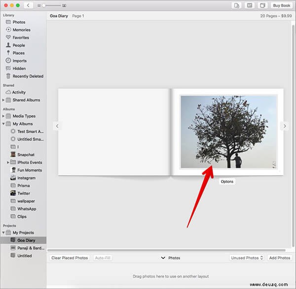 So erstellen Sie ein Fotobuch mit der Fotos-App auf dem Mac 