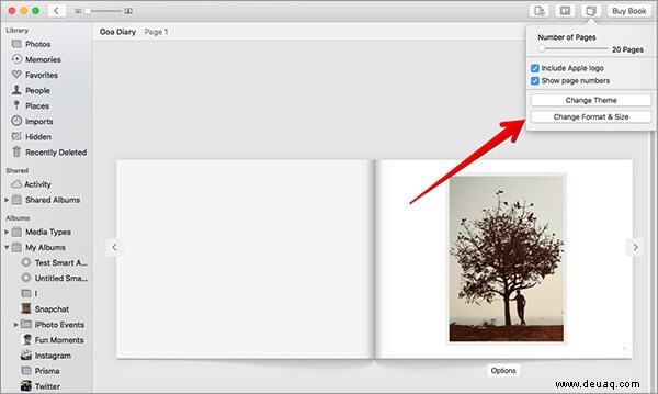 So erstellen Sie ein Fotobuch mit der Fotos-App auf dem Mac 