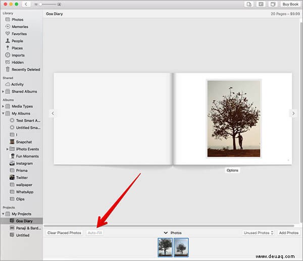 So erstellen Sie ein Fotobuch mit der Fotos-App auf dem Mac 