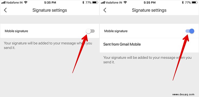 So erstellen Sie eine Google Mail-Signatur auf iPhone, Android und PC 