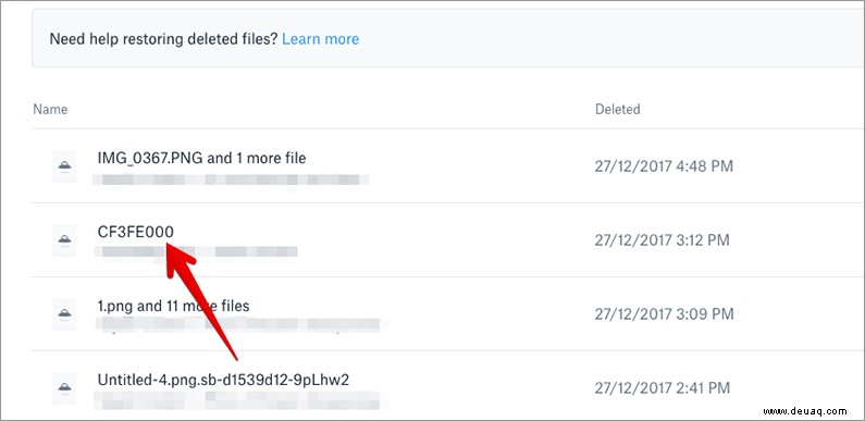 So stellen Sie gelöschte Dateien oder Ordner in Dropbox wieder her 