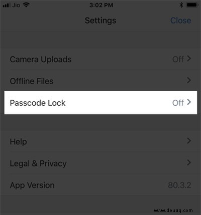 So setzen Sie den Dropbox-Passcode auf iPhone und Android zurück 
