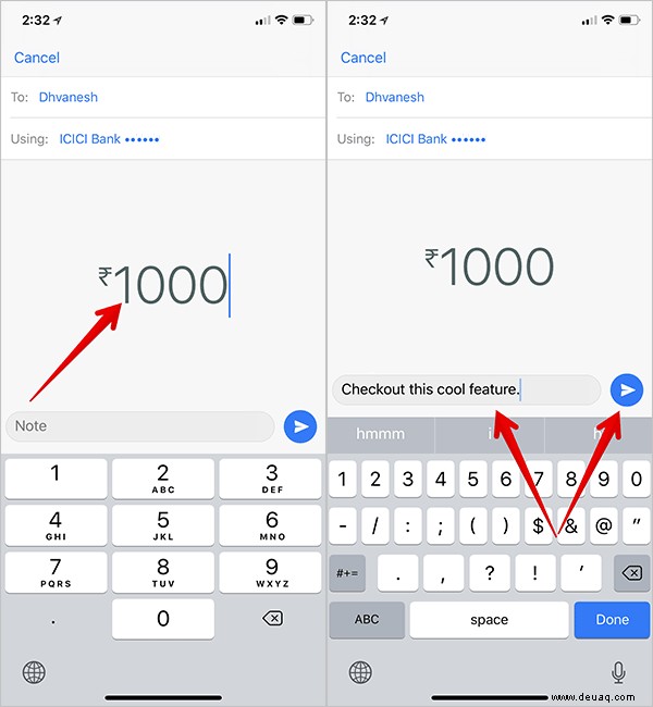 So senden/empfangen Sie Geld mit WhatsApp auf iPhone und Android 