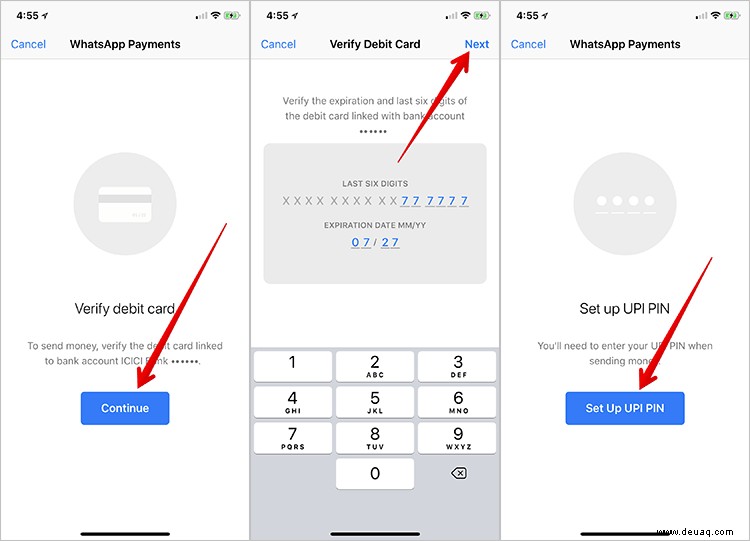 So richten Sie WhatsApp Payment auf iPhone und Android ein und verwenden es 