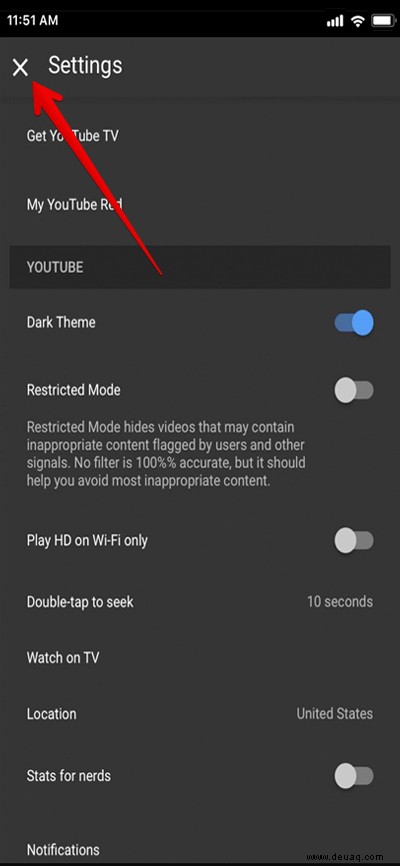 So aktivieren Sie den dunklen Modus in YouTube auf dem iPhone oder iPad 