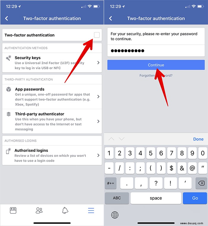 So aktivieren Sie die Zwei-Faktor-Authentifizierung für Facebook 