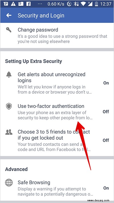 So aktivieren Sie die Zwei-Faktor-Authentifizierung für Facebook 