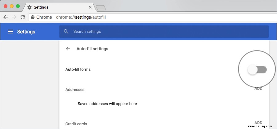 So bearbeiten oder entfernen Sie Kreditkarteninformationen aus Chrome Autofill 