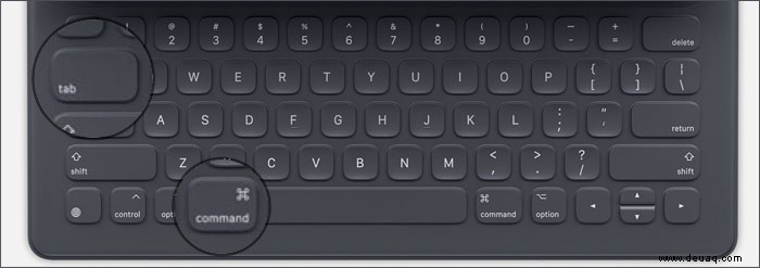 So verwenden Sie Apple Smart Keyboard-Kurzbefehle auf dem iPad Pro 