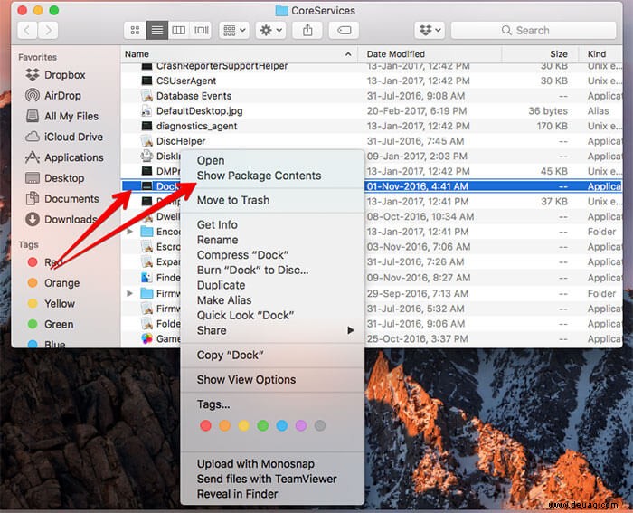 So ändern Sie die Dock-Farbe in macOS 