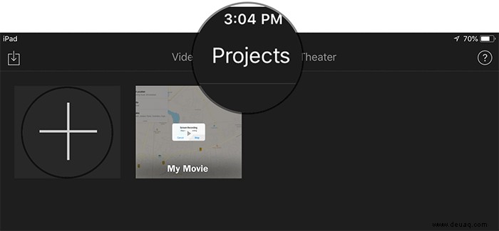 So erstellen Sie einen Film mit der iMovie App auf dem iPad 