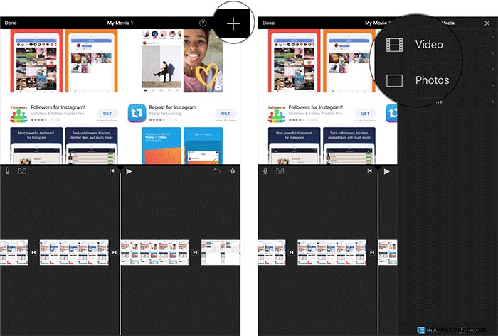 So erstellen Sie einen Film mit der iMovie App auf dem iPad 