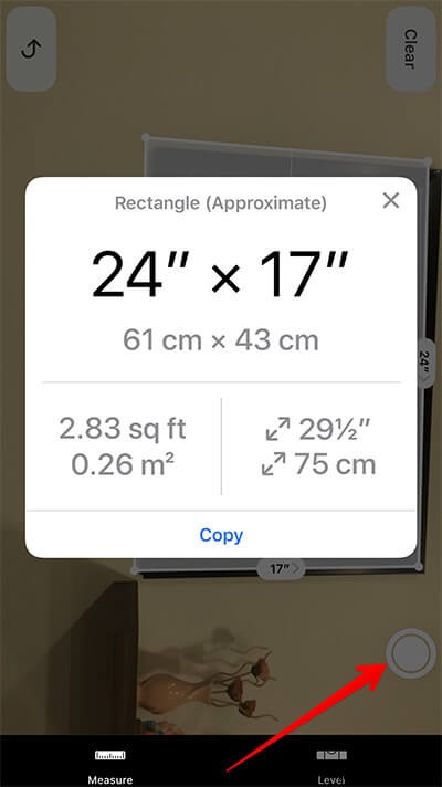 So verwenden Sie die Measure-App auf dem iPhone 