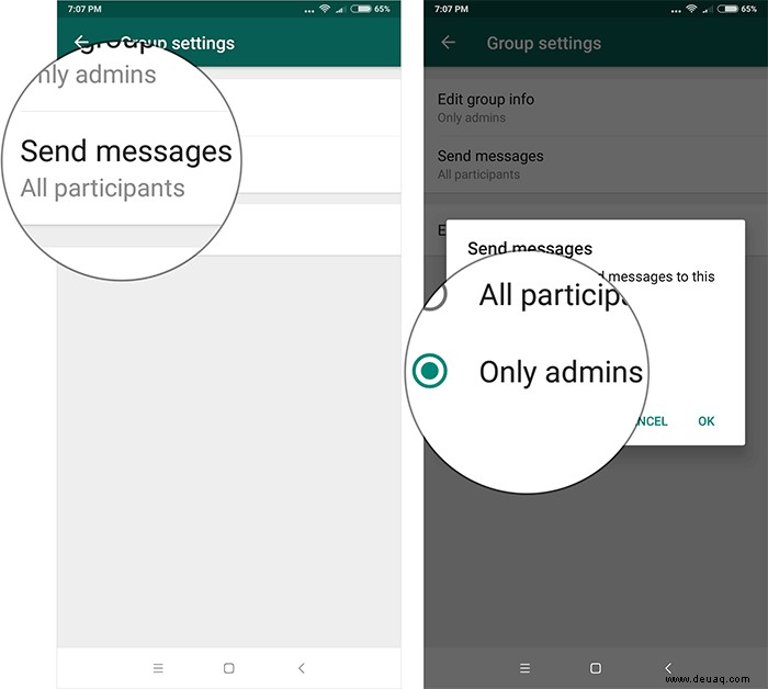 So erlauben Sie nur dem Administrator, Gruppennachrichten in WhatsApp zu senden 