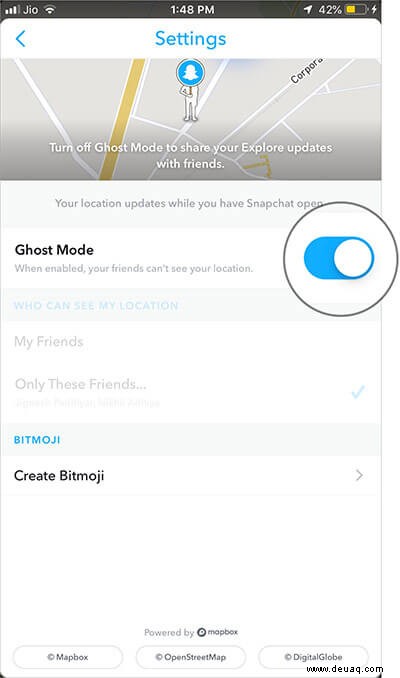 So deaktivieren Sie den Standort in Snapchat auf iPhone und Android 