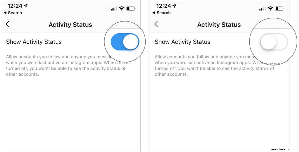 So deaktivieren Sie den Instagram-Aktivitätsstatus auf iPhone und Android Phone 