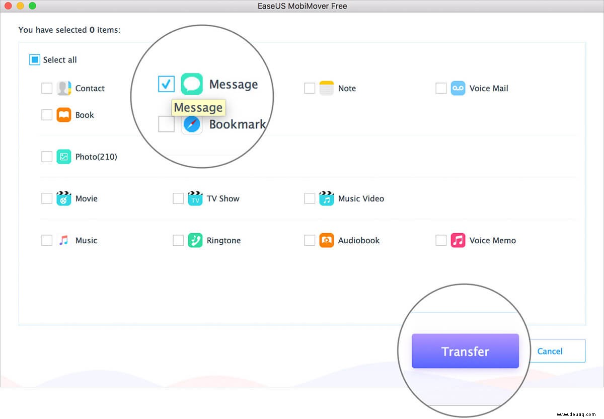 So speichern Sie iPhone-Textnachrichten auf Mac oder Windows 