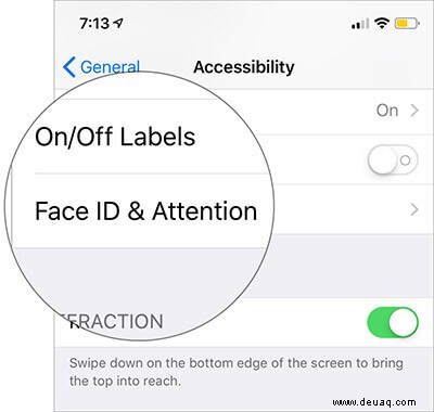 So deaktivieren Sie „Aufmerksamkeit erforderlich“ für Face ID auf dem iPhone 