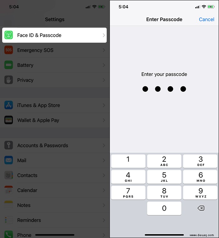 So füllen Sie Passwörter und Kreditkarteninformationen in Safari mit Face ID auf dem iPhone automatisch aus 