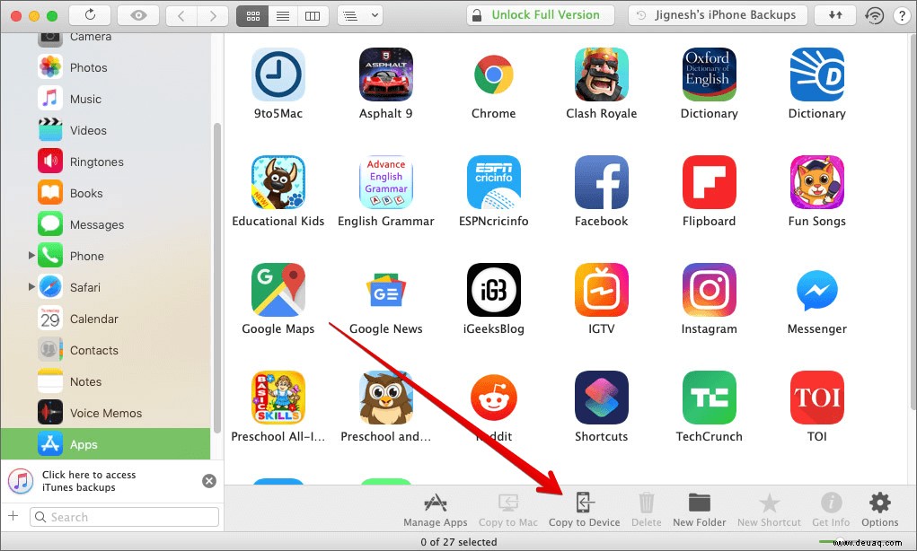 So sichern und installieren Sie iPhone-Apps von Mac/Windows ohne iTunes 
