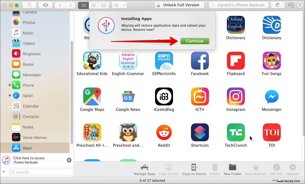 So sichern und installieren Sie iPhone-Apps von Mac/Windows ohne iTunes 