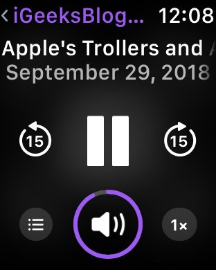 So hören Sie Podcasts auf der Apple Watch 