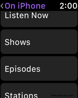 So hören Sie Podcasts auf der Apple Watch 