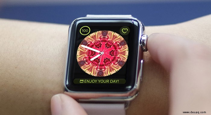 So wechseln Sie zwischen Listenansicht und Rasteransicht auf der Apple Watch 