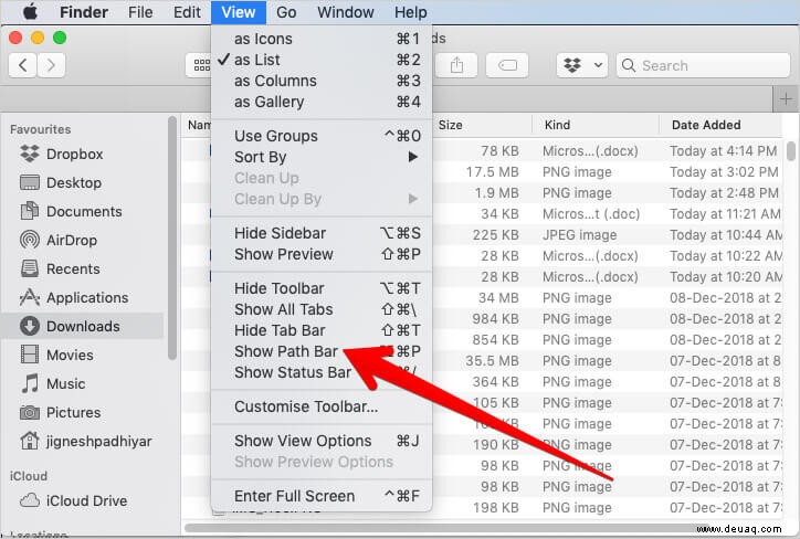 So zeigen Sie den vollständigen Dateipfad im Finder auf dem Mac an – Vereinfachte Dateinavigation 