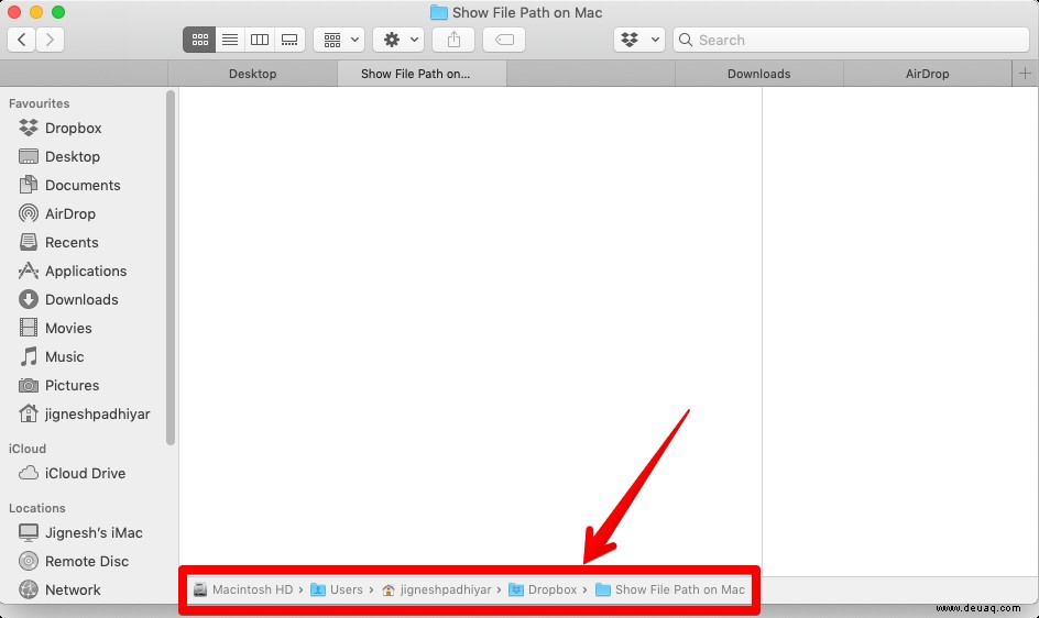 So zeigen Sie den vollständigen Dateipfad im Finder auf dem Mac an – Vereinfachte Dateinavigation 