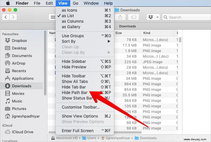 So zeigen Sie den vollständigen Dateipfad im Finder auf dem Mac an – Vereinfachte Dateinavigation 