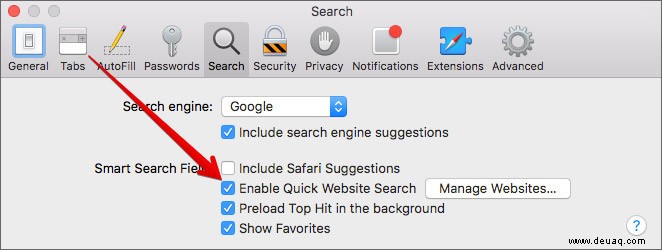 So verwenden Sie die schnelle Website-Suche in Safari auf Geräten 