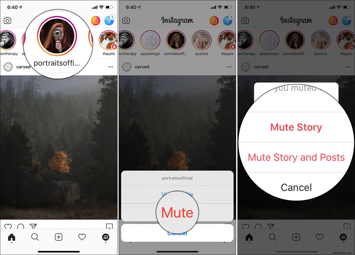 So verstecken Sie Instagram-Posts oder -Geschichten auf dem iPhone, ohne Konten zu entfolgen 