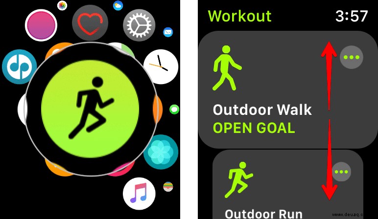 So verwenden Sie die Trainings-App auf der Apple Watch 