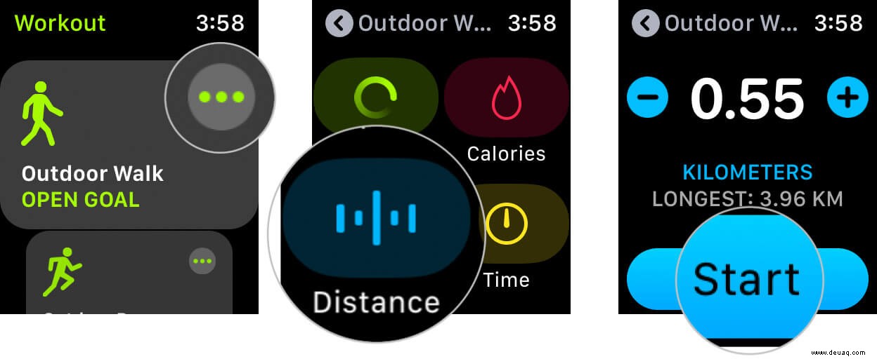 So verwenden Sie die Trainings-App auf der Apple Watch 