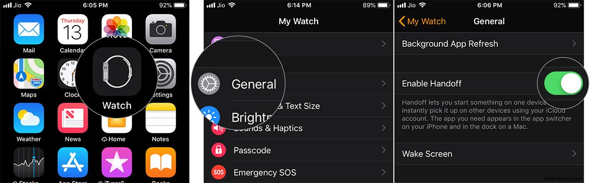 So wechseln Sie Mobilfunk- und FaceTime-Audioanrufe zwischen iPhone und Apple Watch 