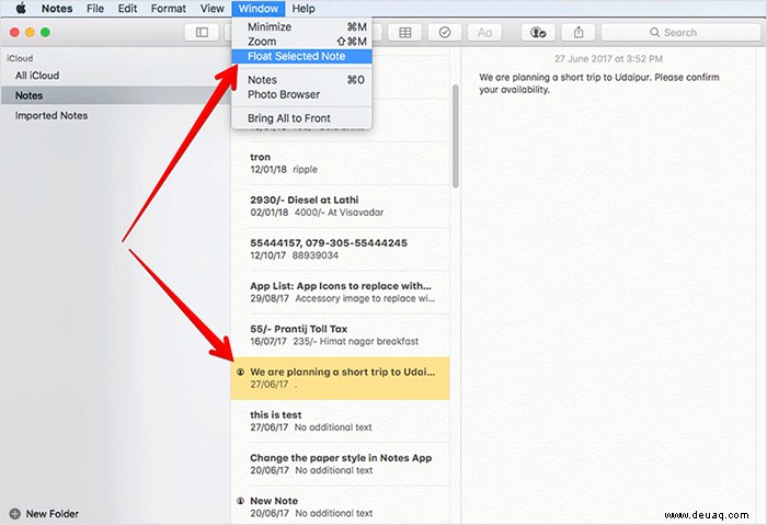 18 Tipps zur kompetenten Verwendung der Apple Notes App auf dem Mac 