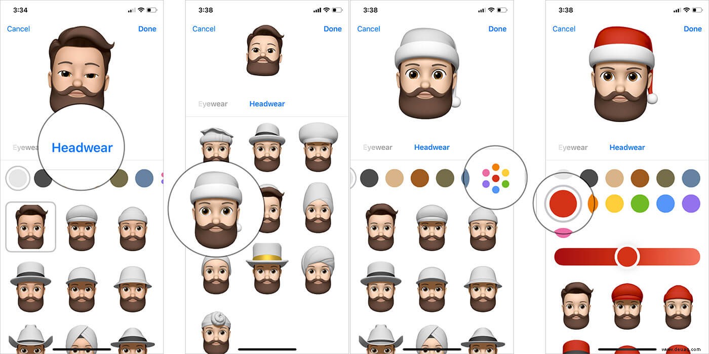 So fügen Sie eine Weihnachtsmütze zu Memoji auf iPhone und iPad hinzu 