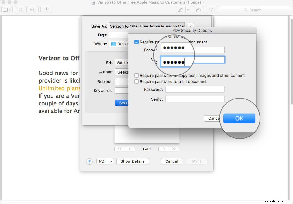 So schützen Sie PDF-Dateien auf einem Mac mit einem Passwort:Zwei Methoden erklärt 