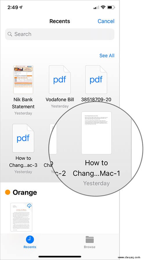 So verschlüsseln Sie eine PDF-Datei auf dem iPhone oder iPad 
