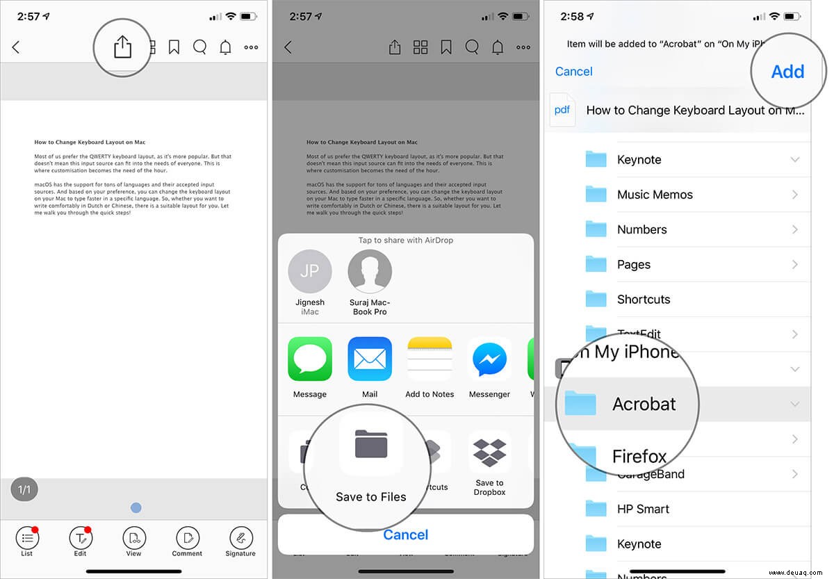 So verschlüsseln Sie eine PDF-Datei auf dem iPhone oder iPad 