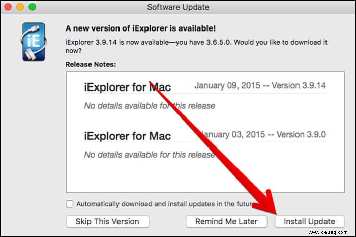 So aktualisieren Sie Nicht-App Store-Apps auf dem Mac 