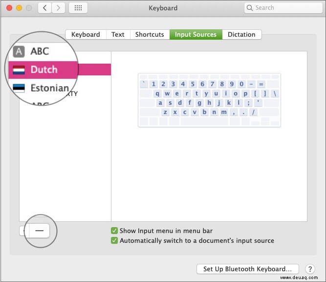 So ändern Sie das Tastaturlayout auf dem Mac 