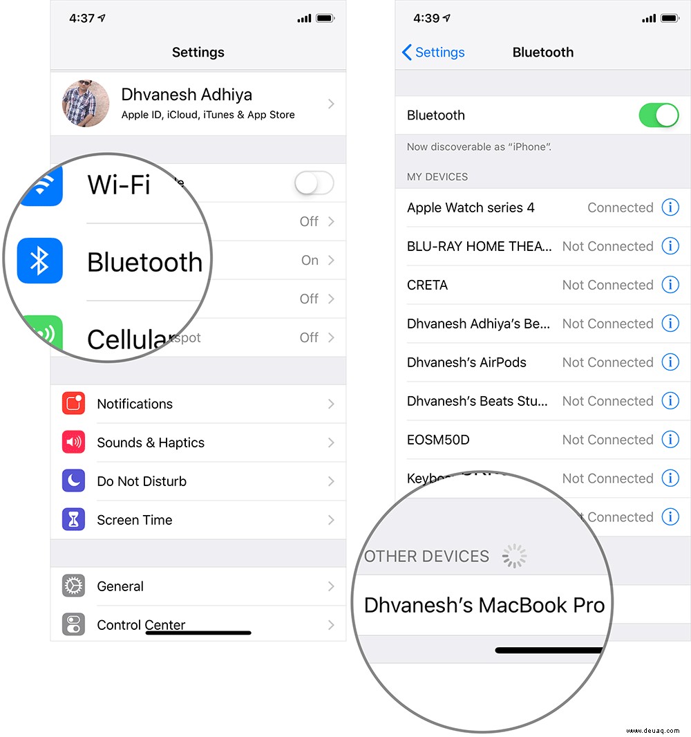 So verwenden Sie die Wi-Fi-Verbindung von Mac auf dem iPhone oder iPad 