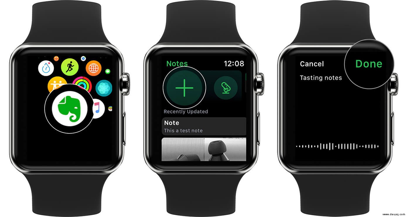 So verwenden Sie Evernote für die Apple Watch:Die vollständige Anleitung 