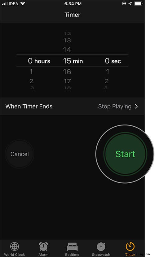 So stellen Sie einen Timer ein, um Musik und Filme automatisch auf dem iPhone oder iPad zu stoppen 