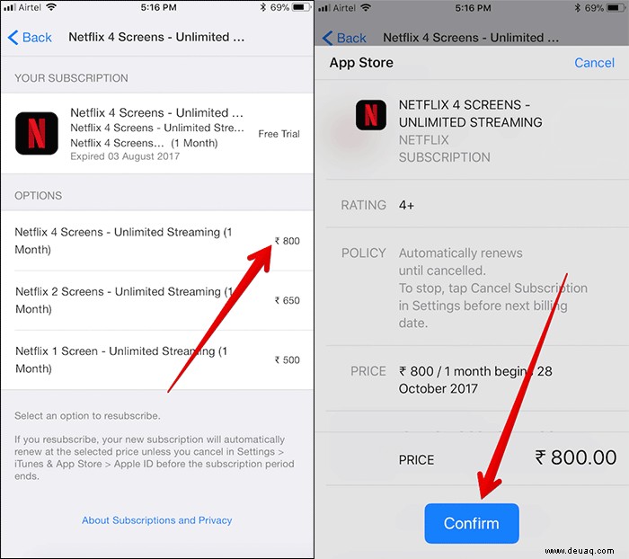 So kündigen Sie das App Store-Abonnement von iDevice 