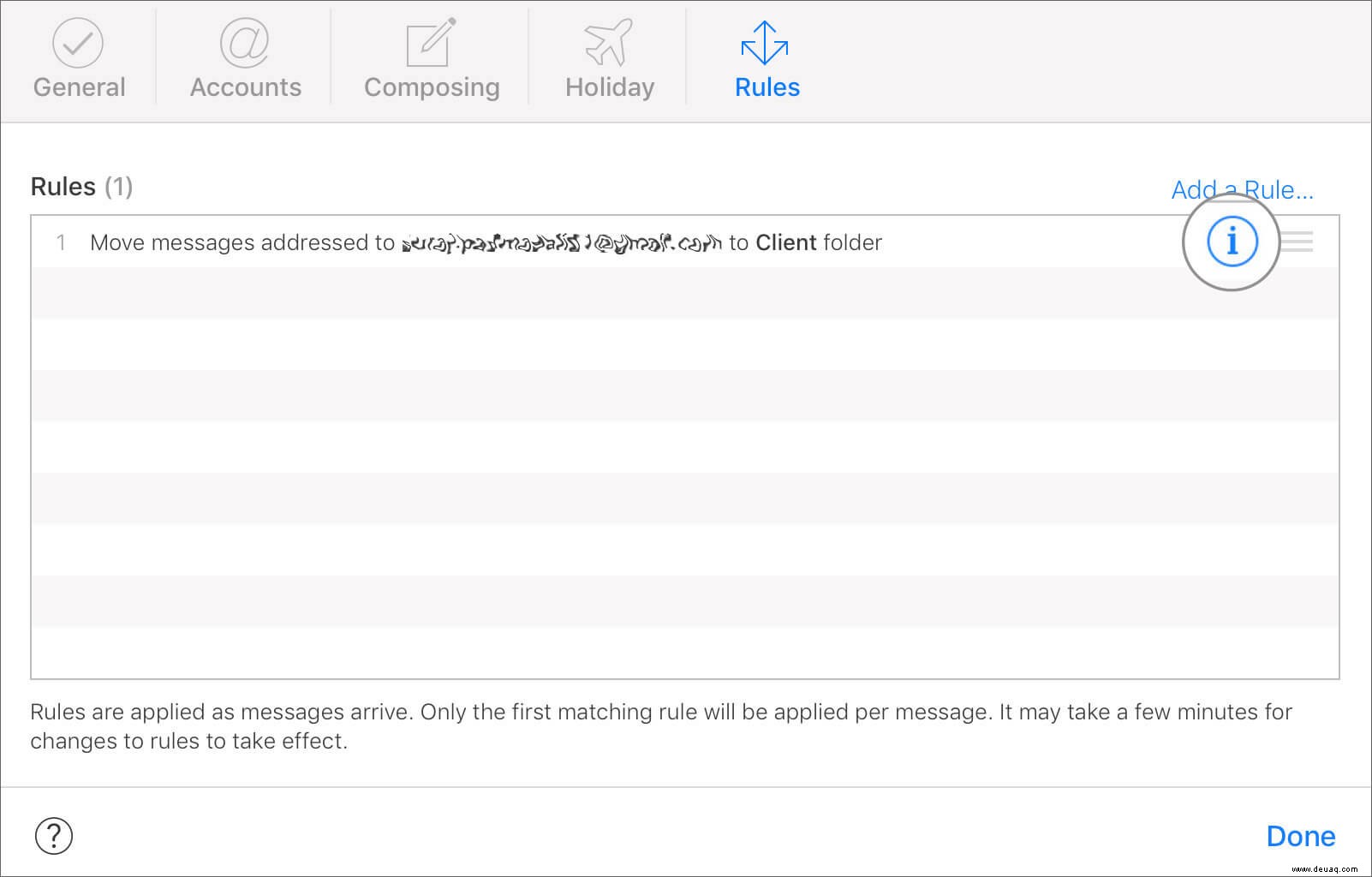 So leiten Sie iCloud-E-Mails automatisch an ein anderes E-Mail-Konto weiter 