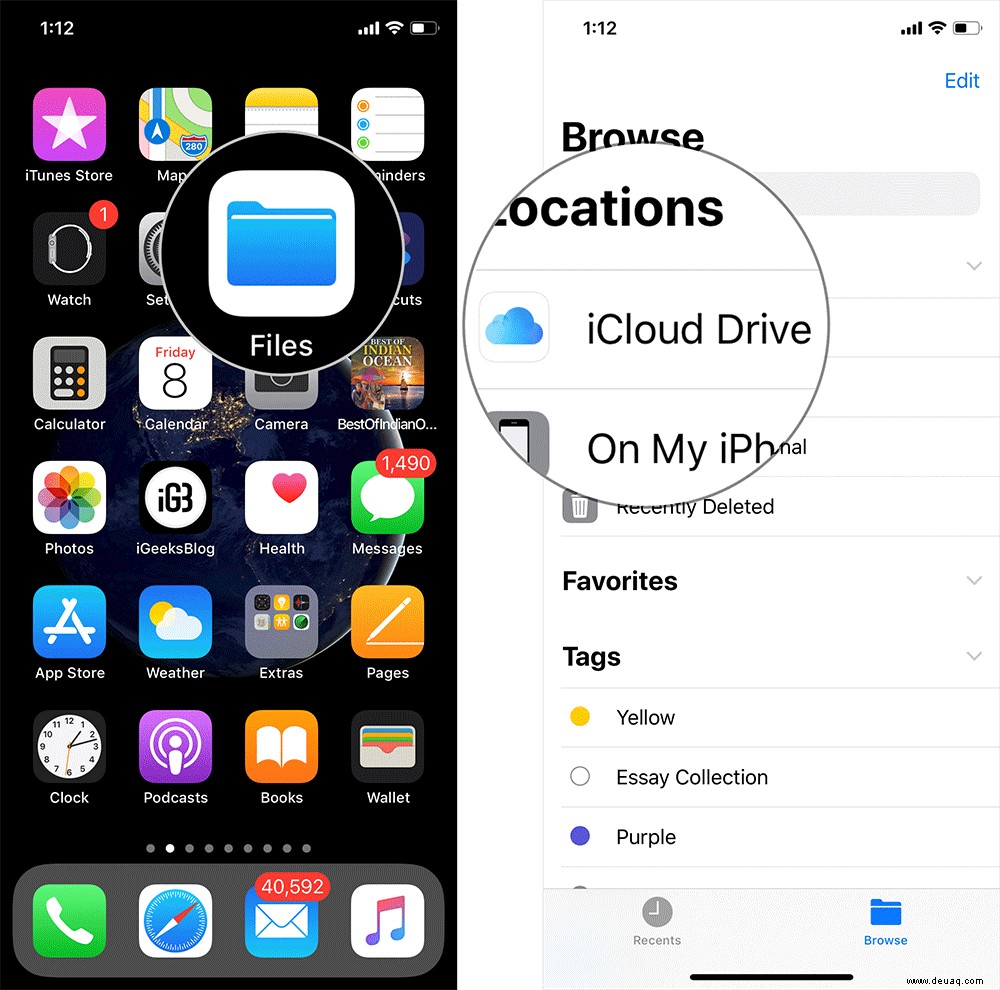 So erstellen Sie Dropbox-ähnliche Links in iCloud Drive auf iPhone und iPad 